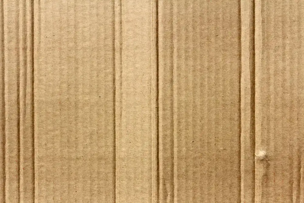 Architectural style dieline blueprint of a corrugated box